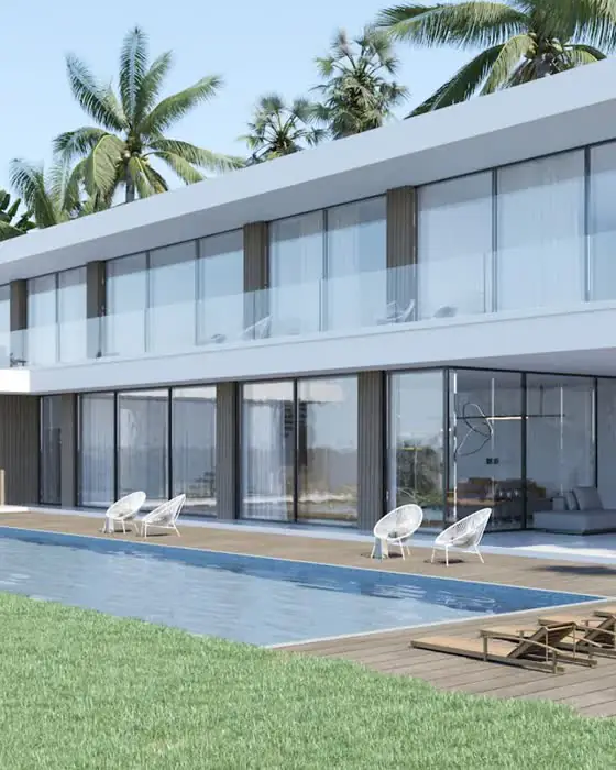Villa avec piscine, image 3D d'un projet Beinayat